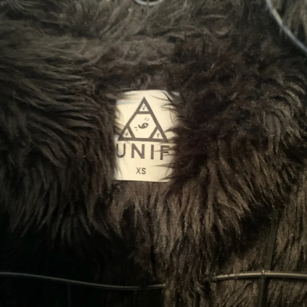 UNIF Aztec Tribal Knit Shearling Fur Jacket XS - Southwestern Penny Lane